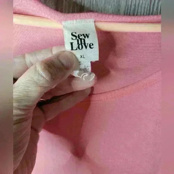 Sew in Love Maxi Coral Dress with some was wear. Only air dried. - Picture 3 of 6